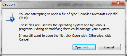 h1s open Error